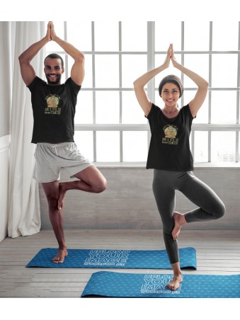 Tričko IMostly Peace Love And Light Funny Yoga