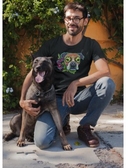 Tričko Boxer in Fawn and White