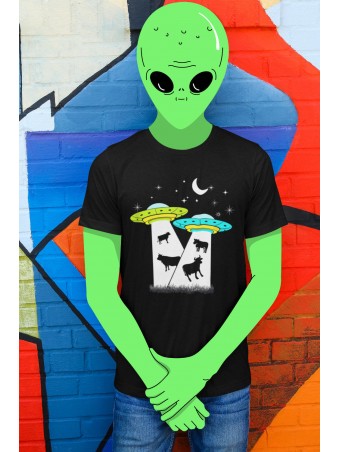 Tričko Alien Cow Abduction UFO Area