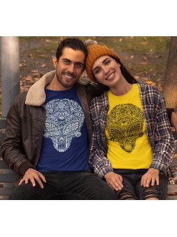 Tričko Alien Skull - White...