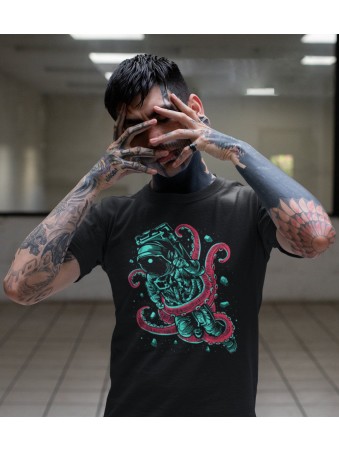 Tričko Astronaut Octopus Space Galaxy Alien