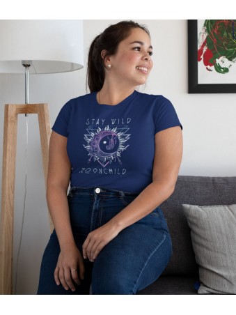 Tričko Sun and Moon Design for Women Stay Wild Moon Child
