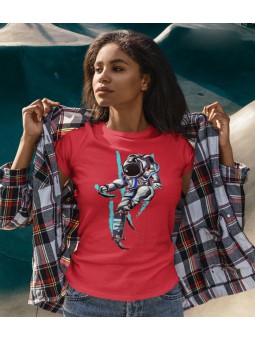 Tričko Astronaut skateboaring