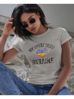 Tričko My heart with Ukraine