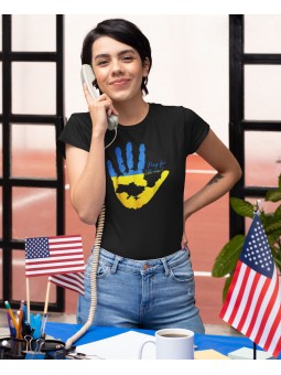 Tričko Ukraine Map Pray