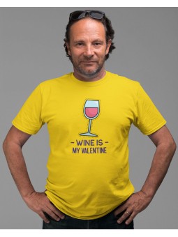 Tričko - Wine is my valentine