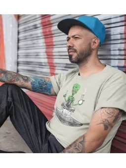 Tričko - Alien bong smoking