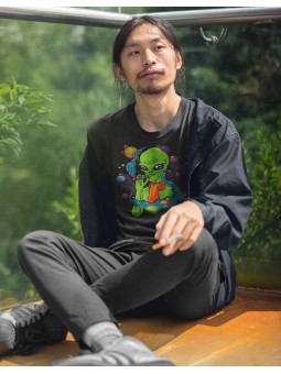 Tričko - Alien Smoking Weed...