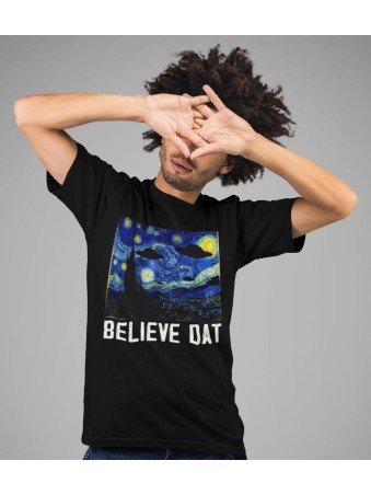 Tričko - Believe Dat UFO Aliens