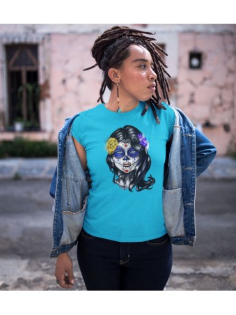 Tričko - Mexican Sugar Skull Girl