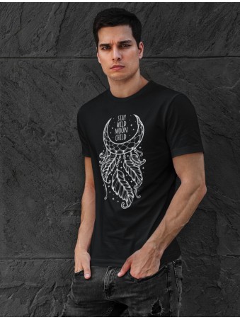 Tričko - Stay Wild Moon Child Hippie Dreamcatcher