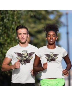 Tričko - Skull on red